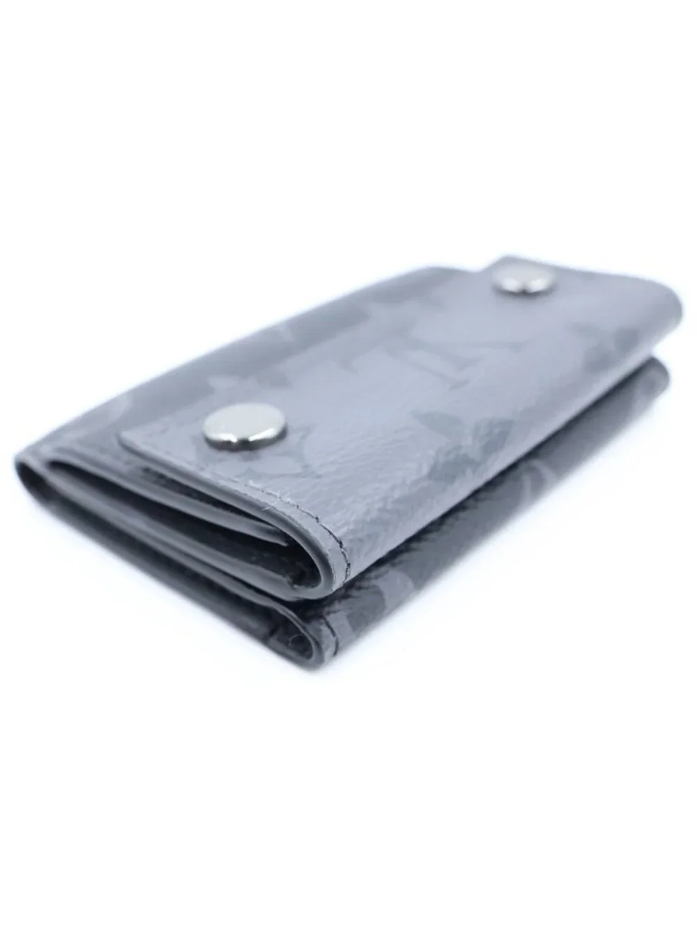 Louis Vuitton Monogram Eclipse Trifold Wallet Leather Compact Black